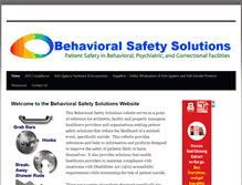 Tablet Screenshot of behavioralsafetysolutions.com